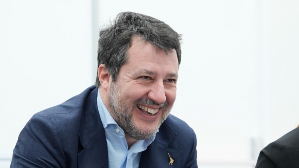 Il ministro Salvini all'evento ''Bridging the Alps'' al Parlamento UE