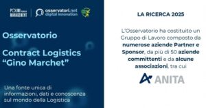 Inizia la collaborazione tra ANITA e Osservatorio Contract Logistics ''Gino Marchet''