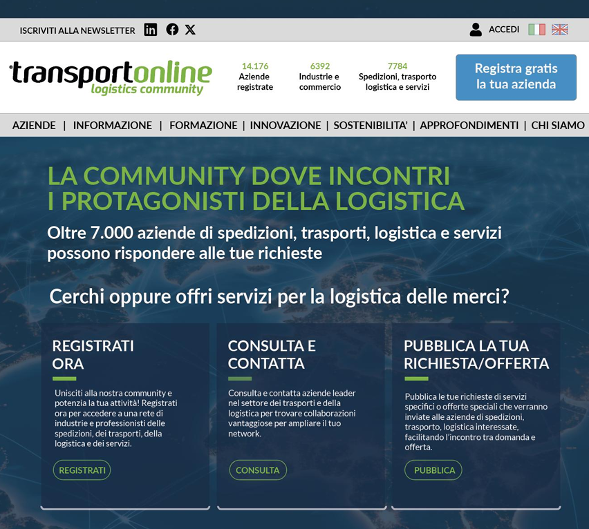 Transportonline rinasce come piattaforma AI-driven per il matching intelligente nella logistica.