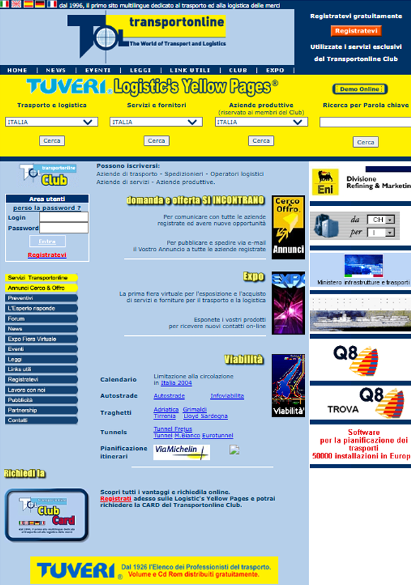 Nuovo portale Transportonline