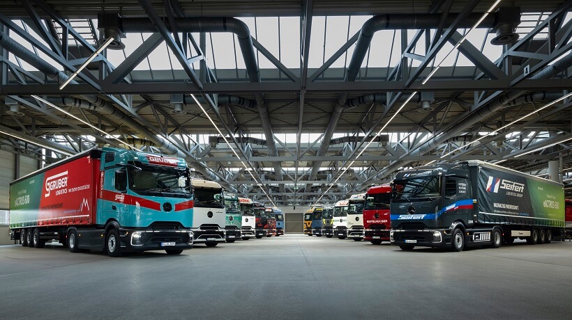 Logistica elettrificata Mercedes-Benz 14 eActros 600 in servizio a lungo raggio dallo stabilimento di Wörth transportonline