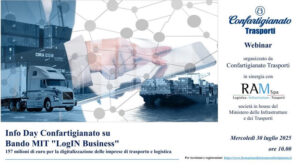 Webinar Info Day Confartigianato su bando MIT LogIN Business transportonline