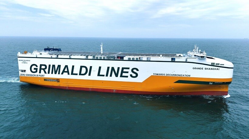 Grande Shanghai la nuova nave car carrier ecosostenibile del Gruppo Grimaldi TRANSPORTONLINE