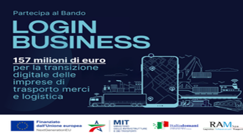 Bando LogIN Business 2025 157 milioni per la digitalizzazione di trasporto e logistica TRANSPORTONLINE