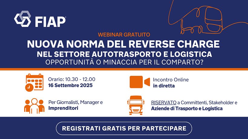 Webinar Gratuito NUOVA NORMA DEL REVERSE CHARGE NEL SETTORE AUTOTRASPORTO E LOGISTICA transportonline