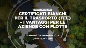 Webinar Webfleet Certificati bianchi per il trasporto tra vantaggi economici e sostenibilità transportonline