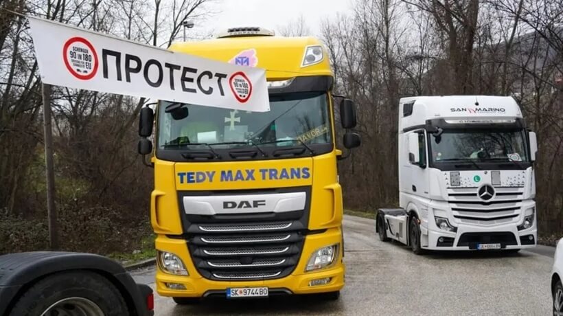 Blocco dei camionisti balcanici ai confini UE, cresce l’allarme economico Transportonline