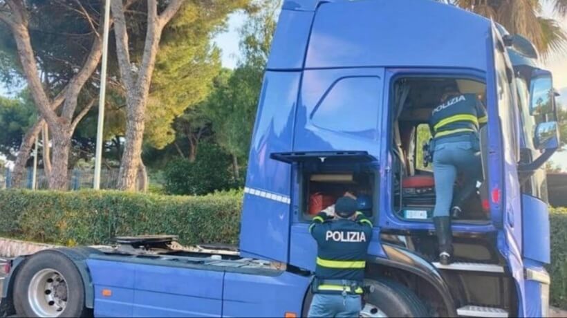 Camion fermato a Giardini Naxos sequestrati 15 kg di cocaina Transportonline (1)