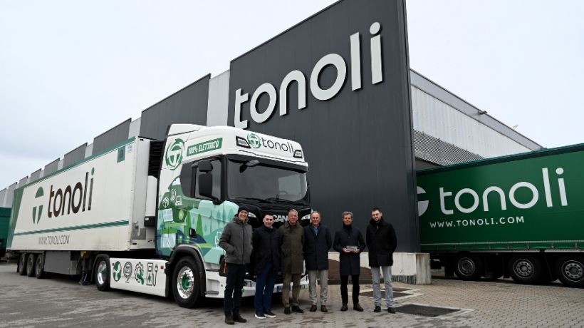 Tonoli e Scania logistica elettrica a zero emissioni locali TRANSPORTONLINE
