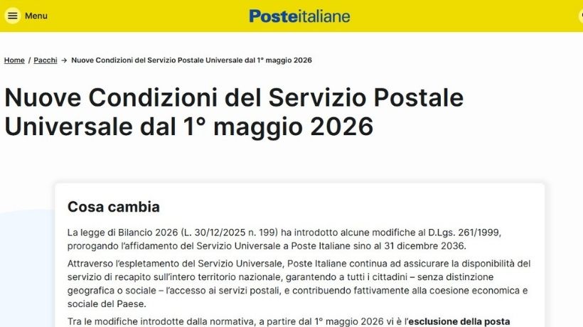 Posta Prioritaria addio dal 1° maggio 2026 cambia tutto transportonline
