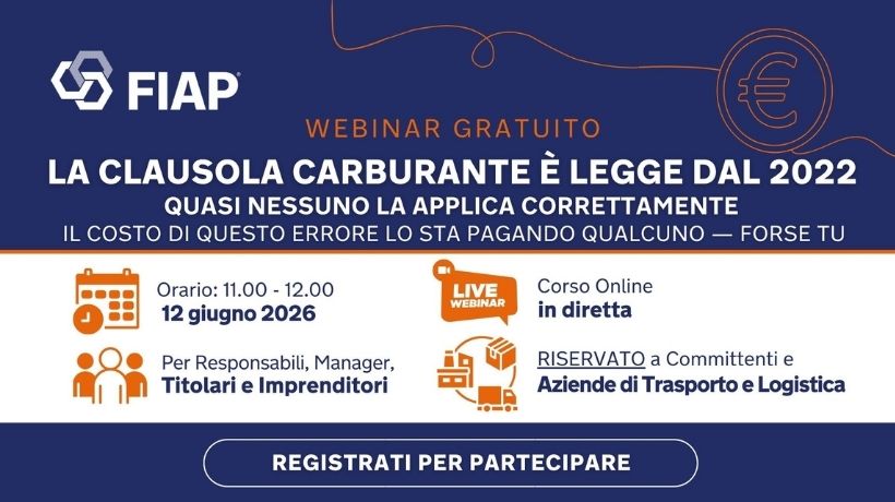 Clausola carburante webinar gratuito su normativa e fuel surcharge transportonline