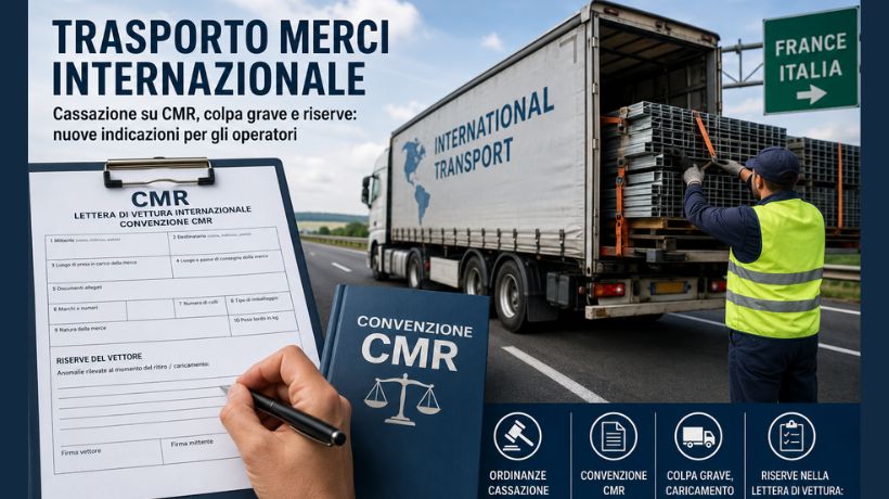 Trasporto merci internazionale la Cassazione chiarisce CMR e riserve transportonline