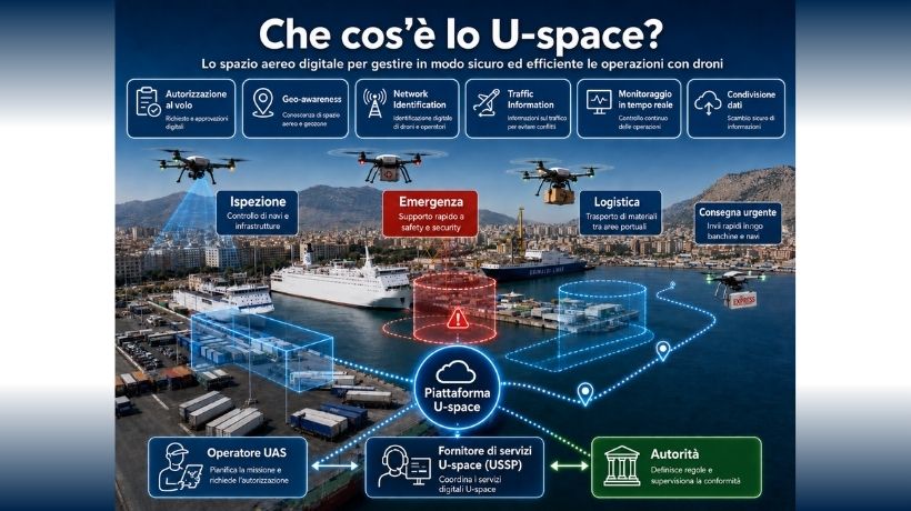 Droni nel porto di Palermo firmato il protocollo U-space transportonline